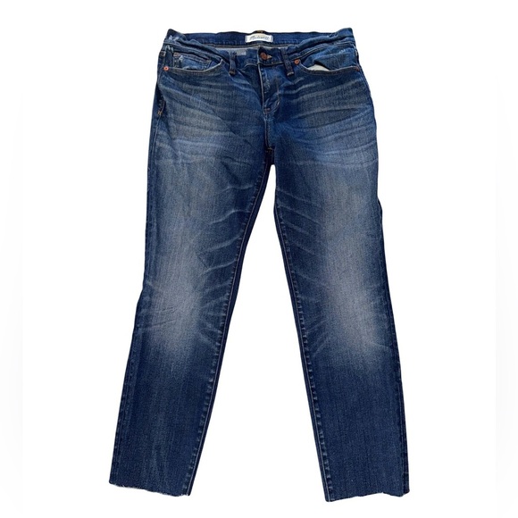 Madewell 9" Mid-Rise Skinny Jeans in Paloma Wash: Raw-Hem Edition Size 31” - Picture 7 of 9